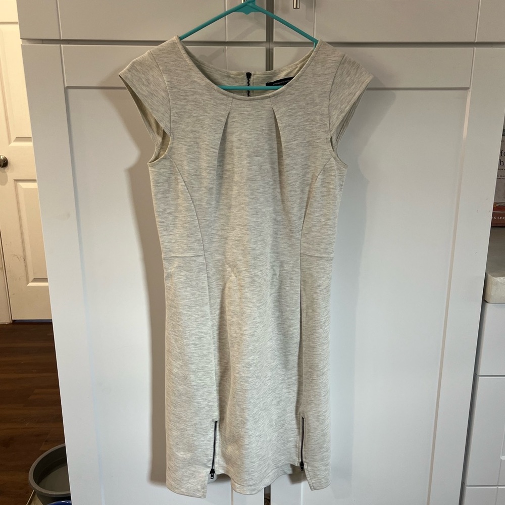 Heathered grey cotton dress